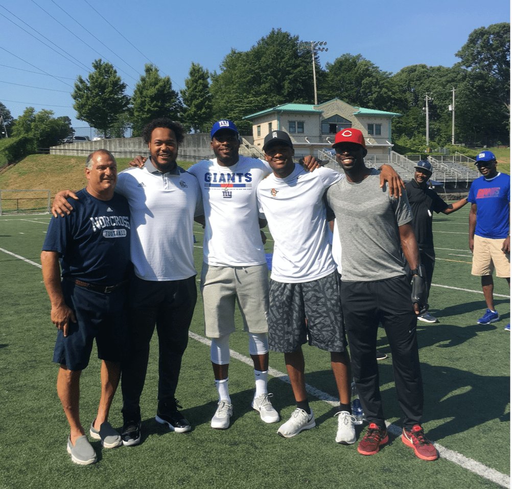 Falcons Players Joined Brice Butler To Train The Next Generation Of Footballers & Give Back to Youth