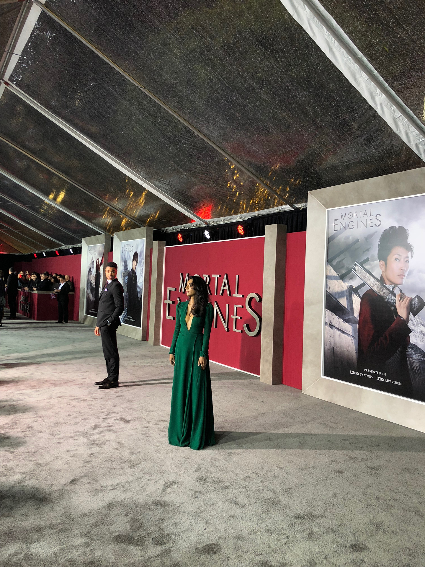 A publicist's view of the red carpet — Mortal Engines premiere.