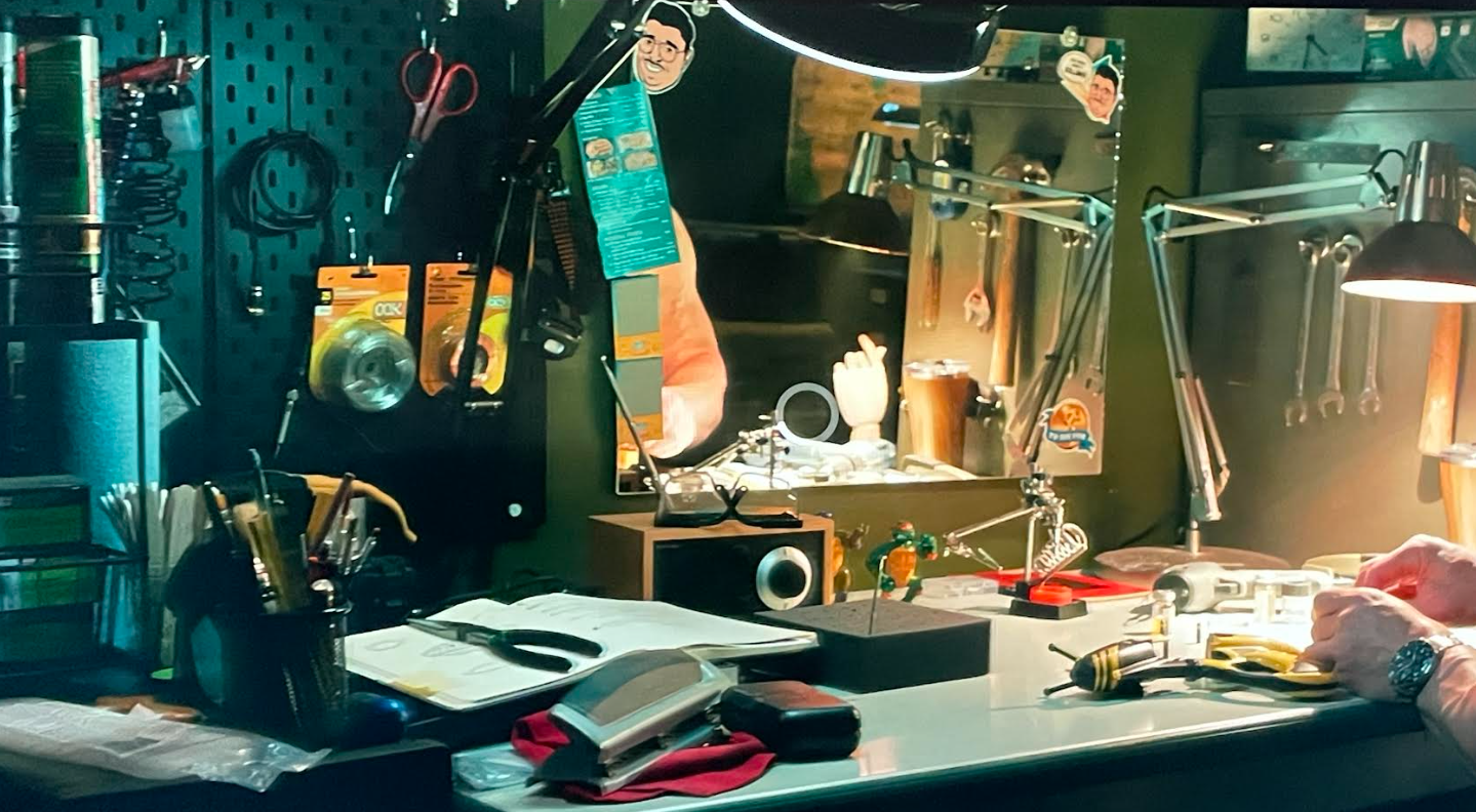Tivoli Audio on a set workbench