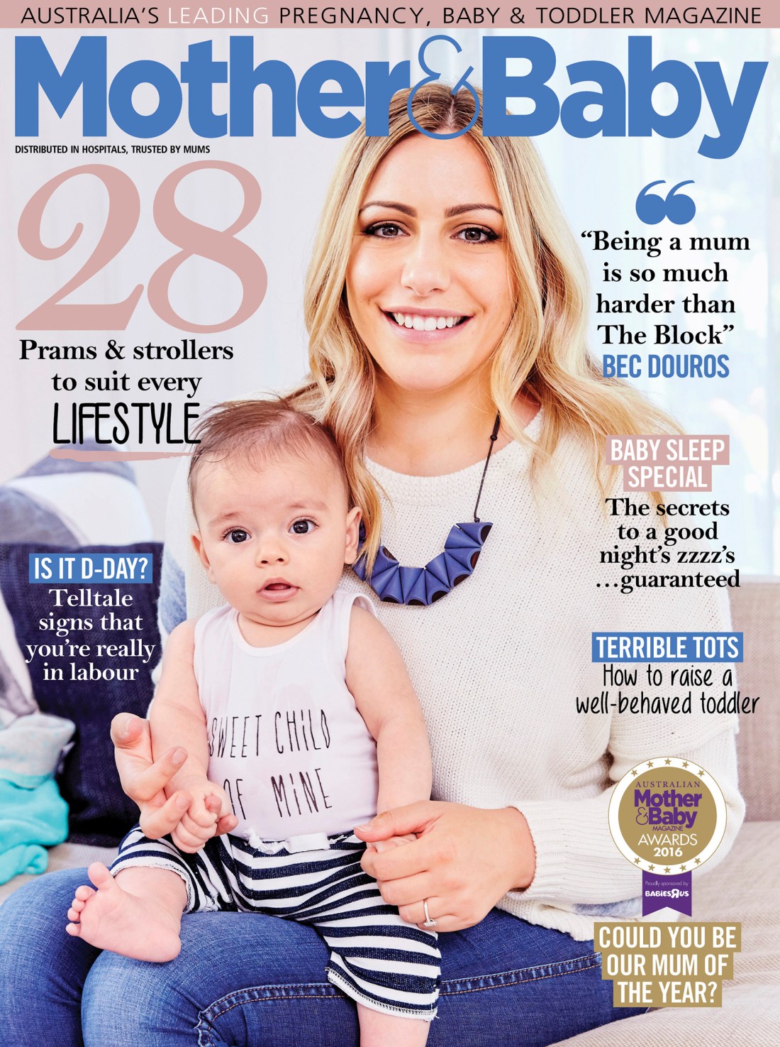 Bec & Archie Grace the cover of Mother & Baby